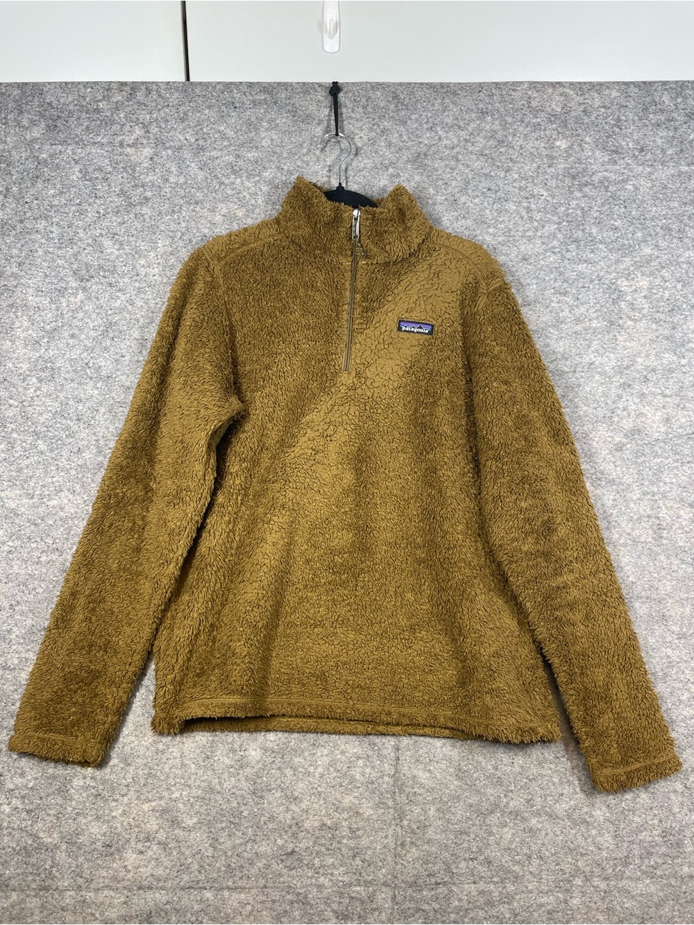 Patagonia Los Gatos Fleece Pullover Brown Medium Quarter Zip Outdoor Cozy